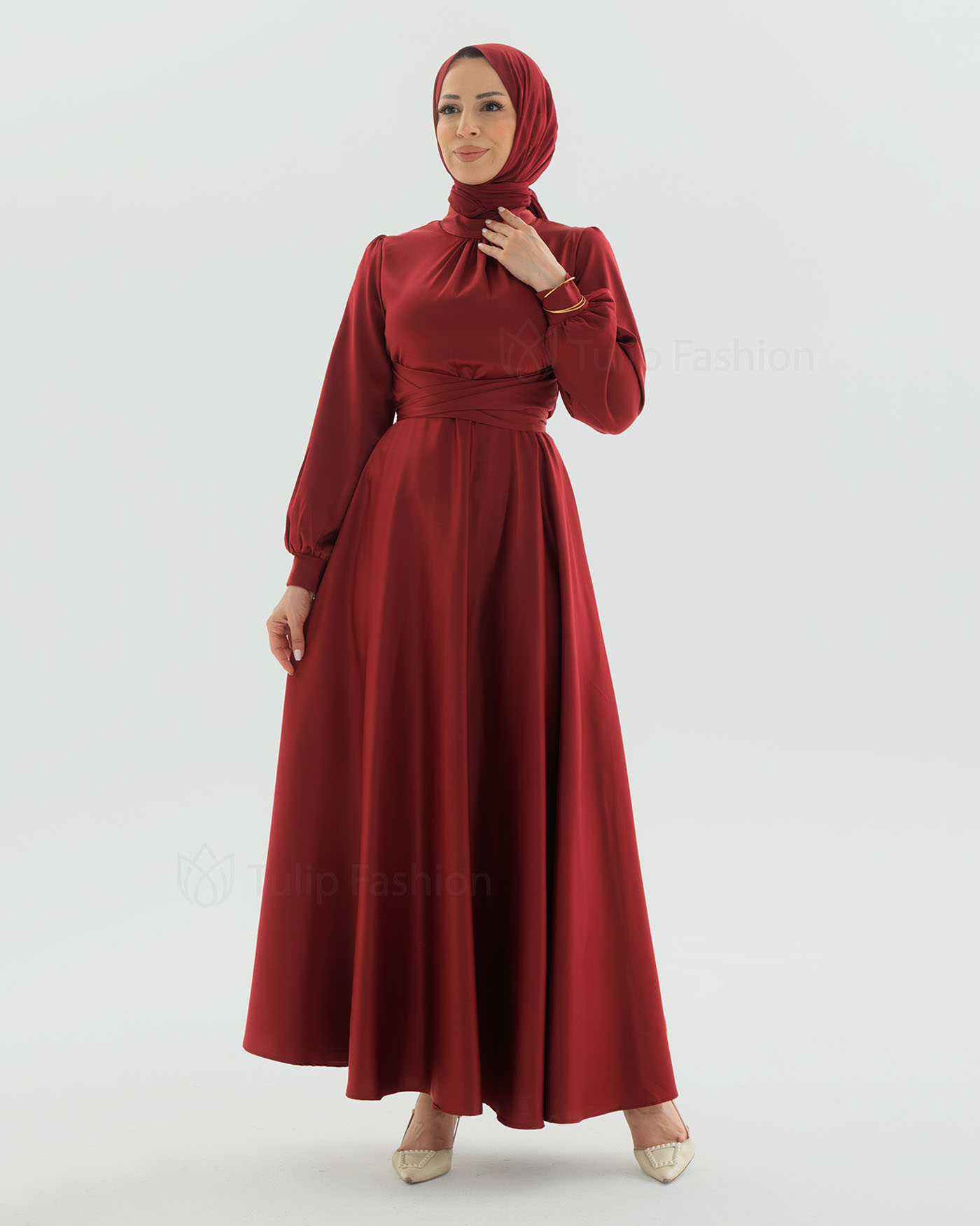 Party dress - Maroon - 9