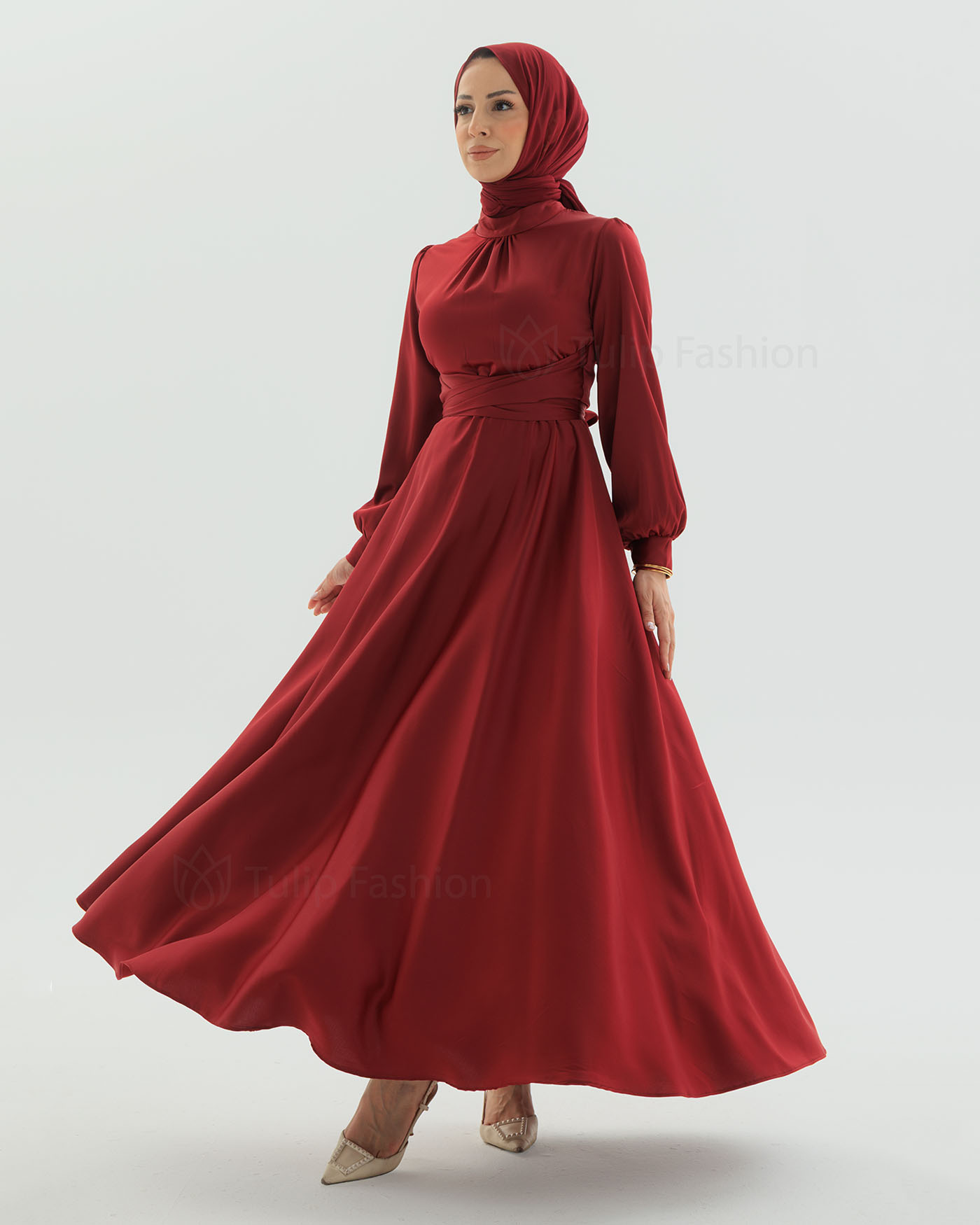 Party dress - Maroon - 10