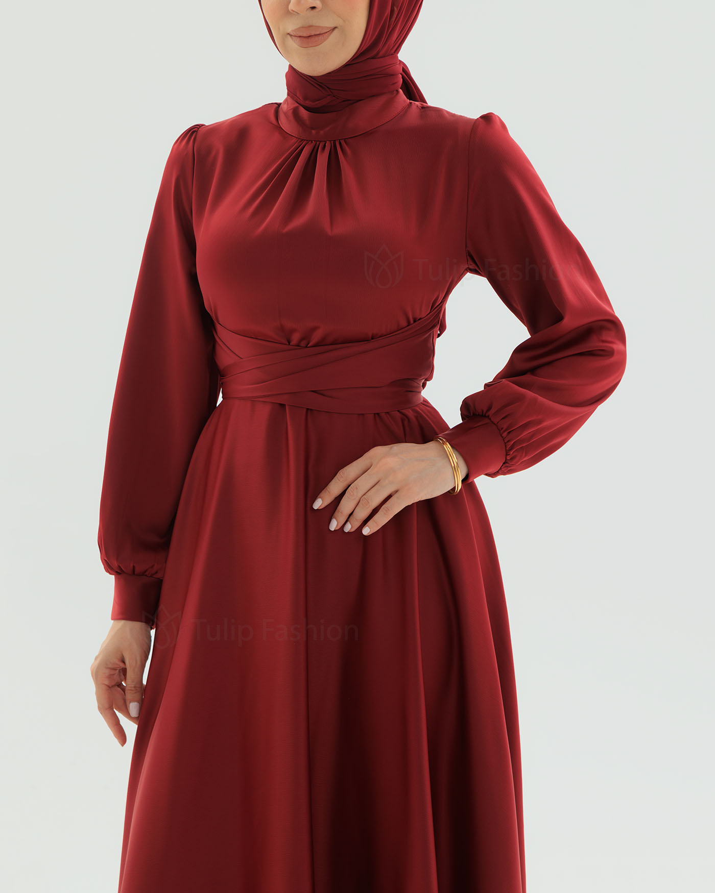 Party dress - Maroon - 8