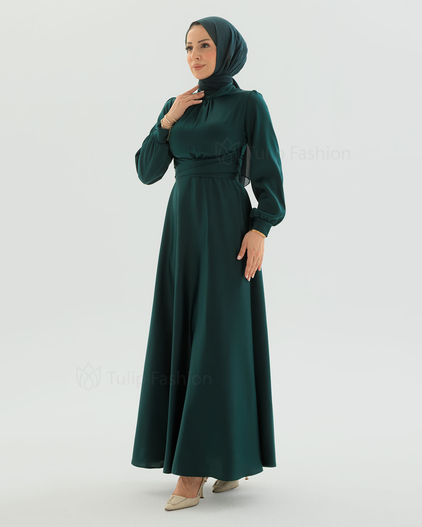 Party dress - Green - 10