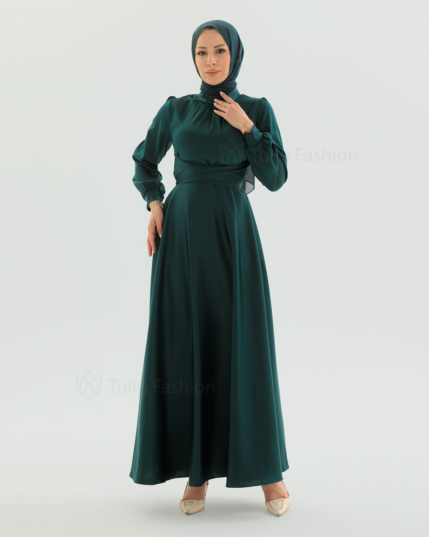 Party dress - Green - 9