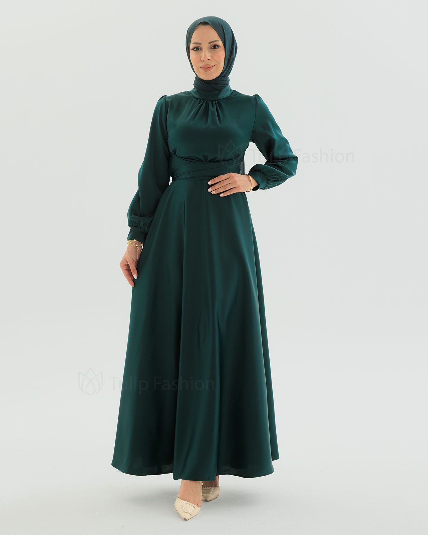 Party dress - Green - 8