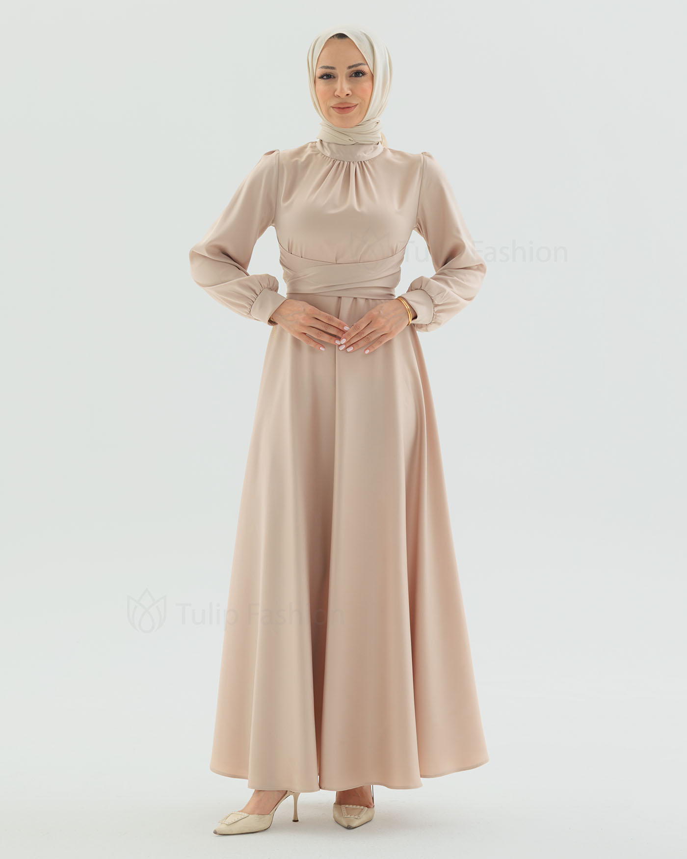 Party dress - Light Beige - 11