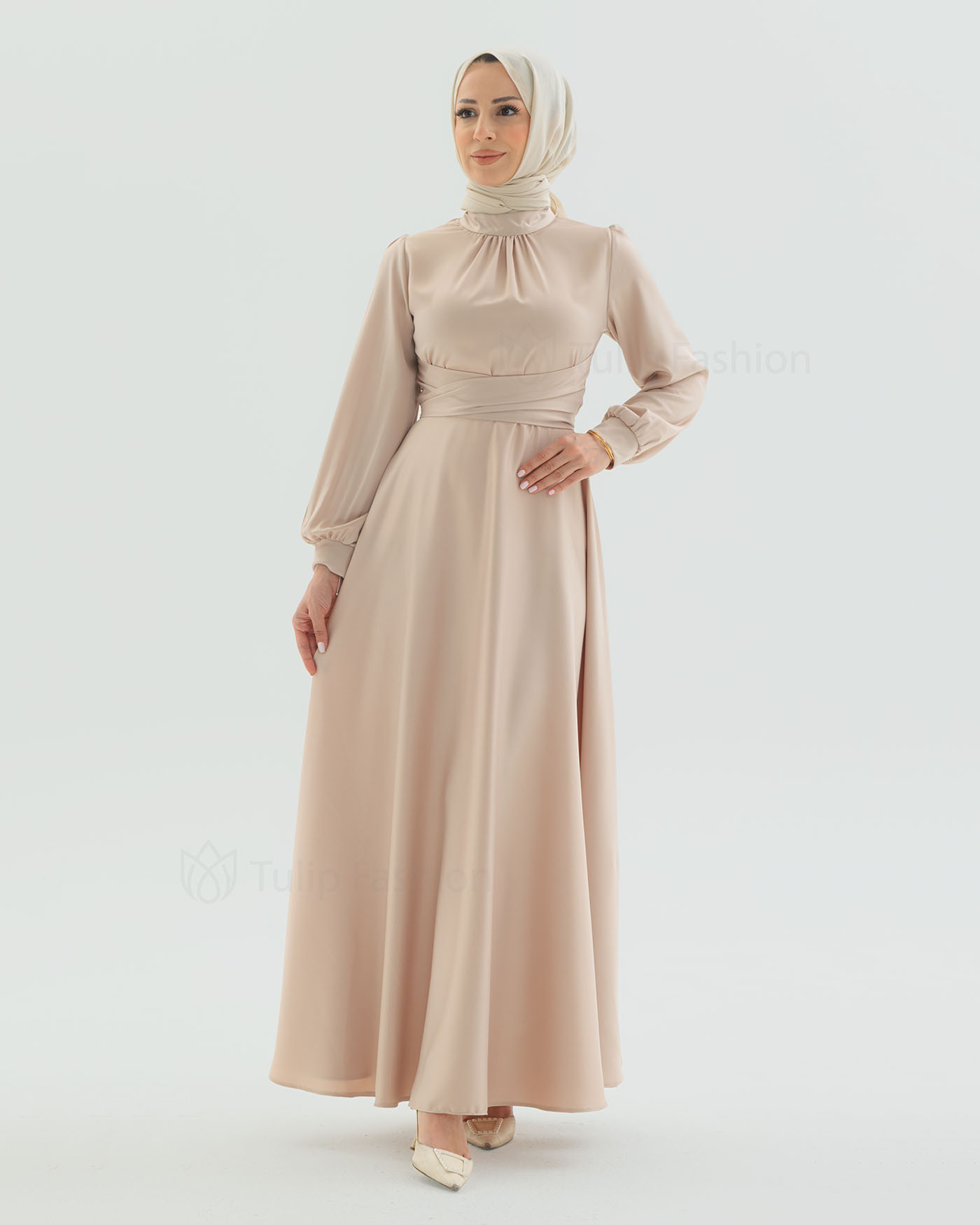 Party dress - Light Beige - 8