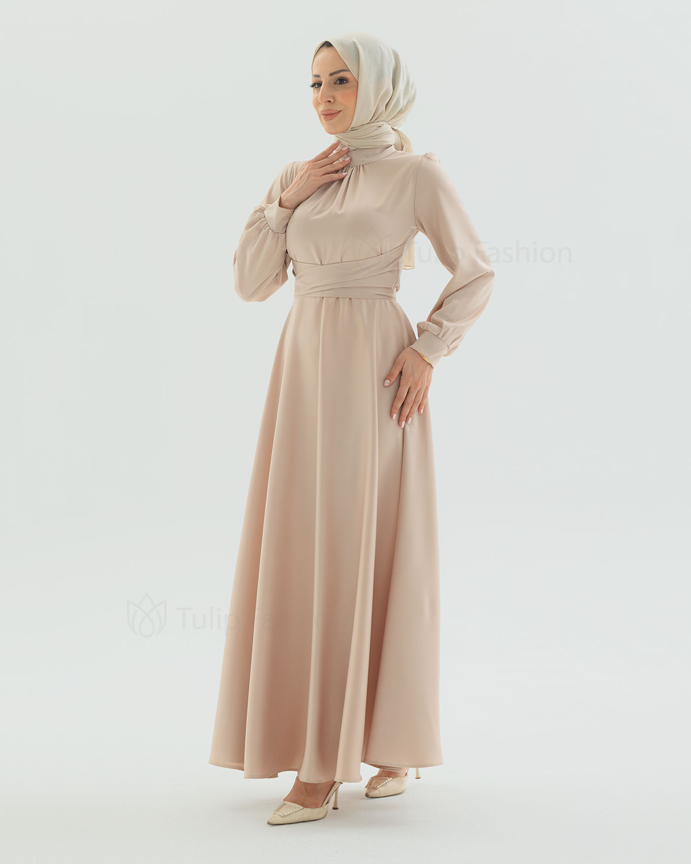 Party dress - Light Beige - 10