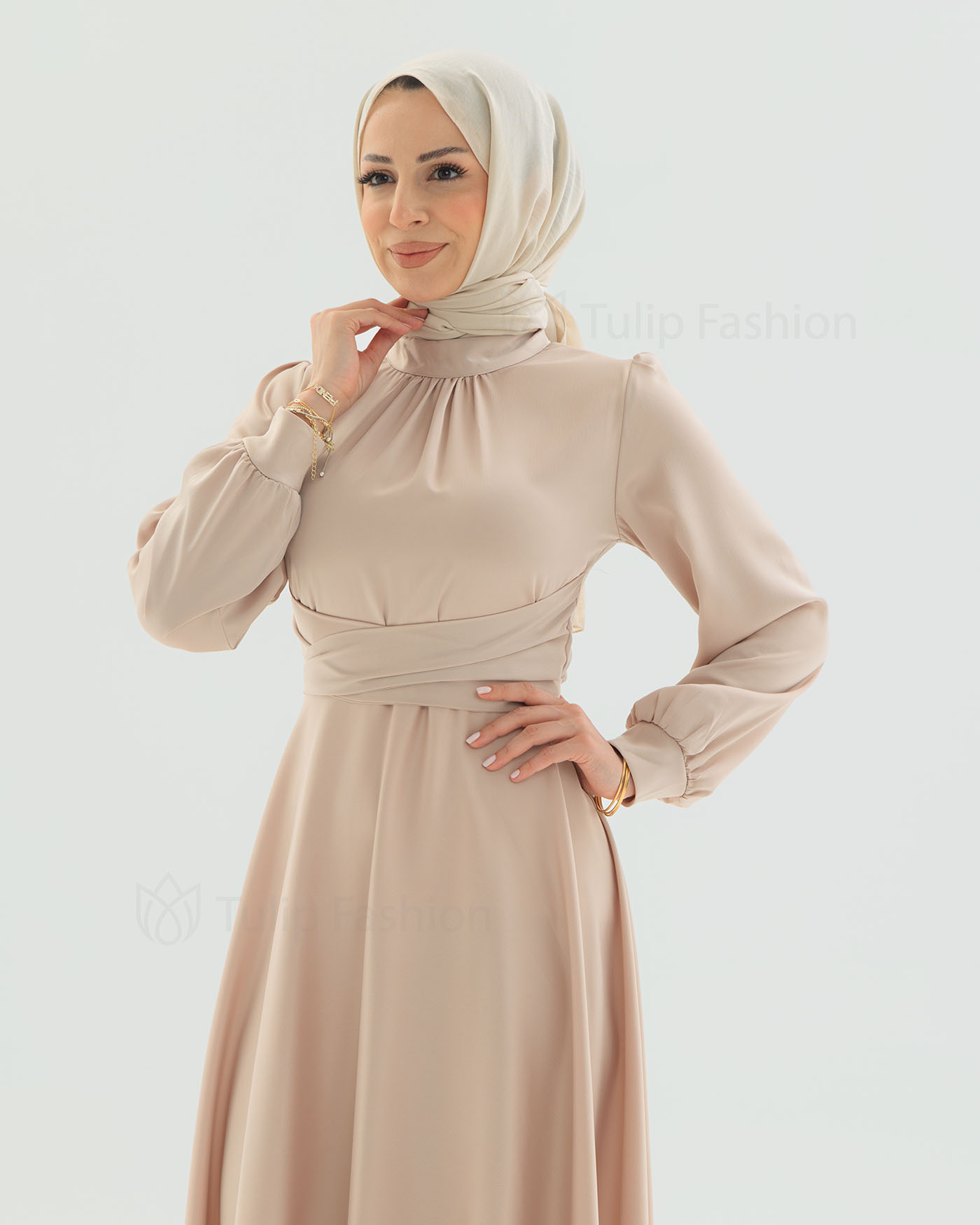 Party dress - Light Beige - 5