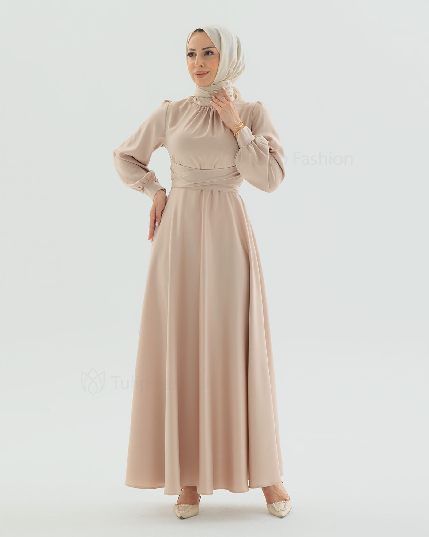 Party dress - Light Beige - 12