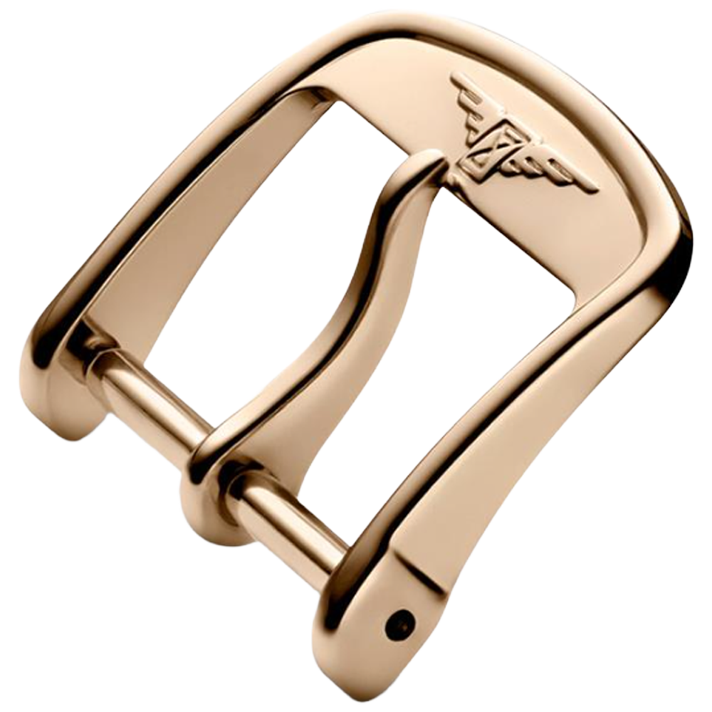 Longines svart alligatorband  PVD rosé guld C-spänne