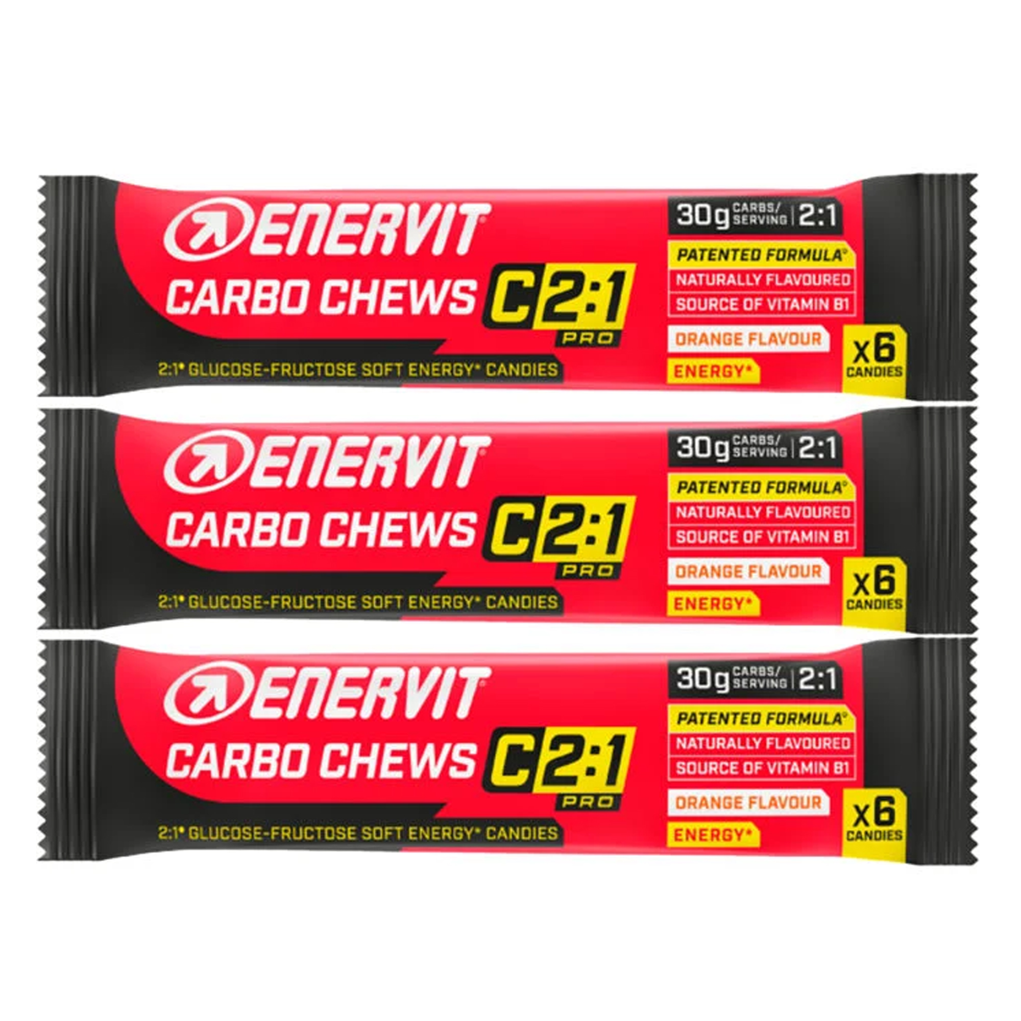 Enervit C2:1 Carbo Chews - 3pack