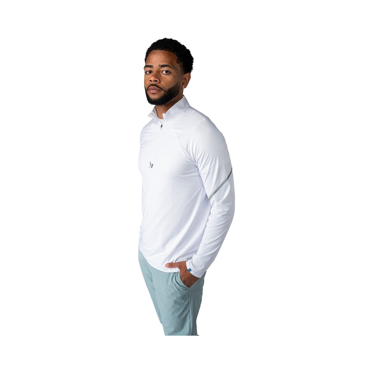 Bauer Tröja Golf Lightweight Knit 1/4 Zip Sr White - 3