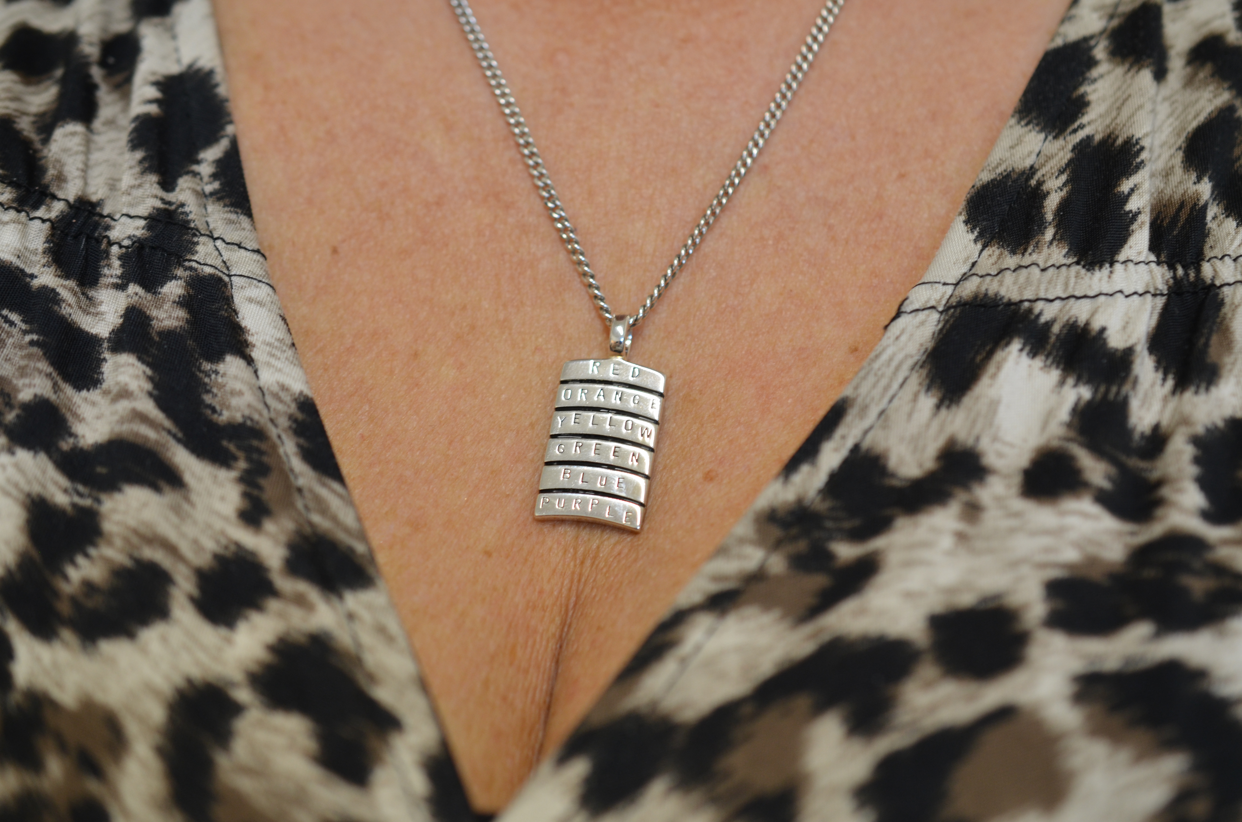 Second Hand Efva Attling silver necklace "RAINBOW" - 3
