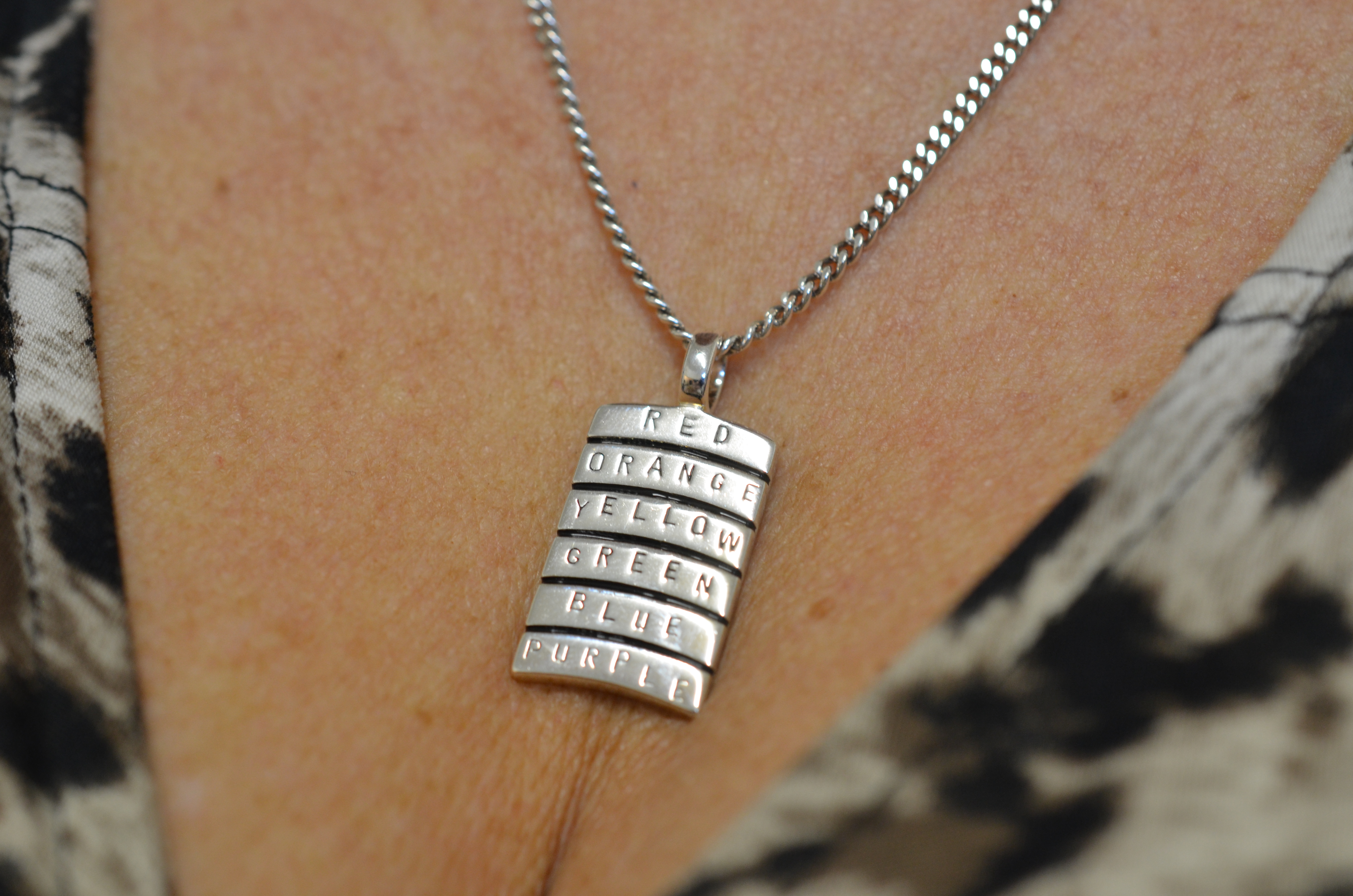 Second Hand Efva Attling silver necklace "RAINBOW" - 4