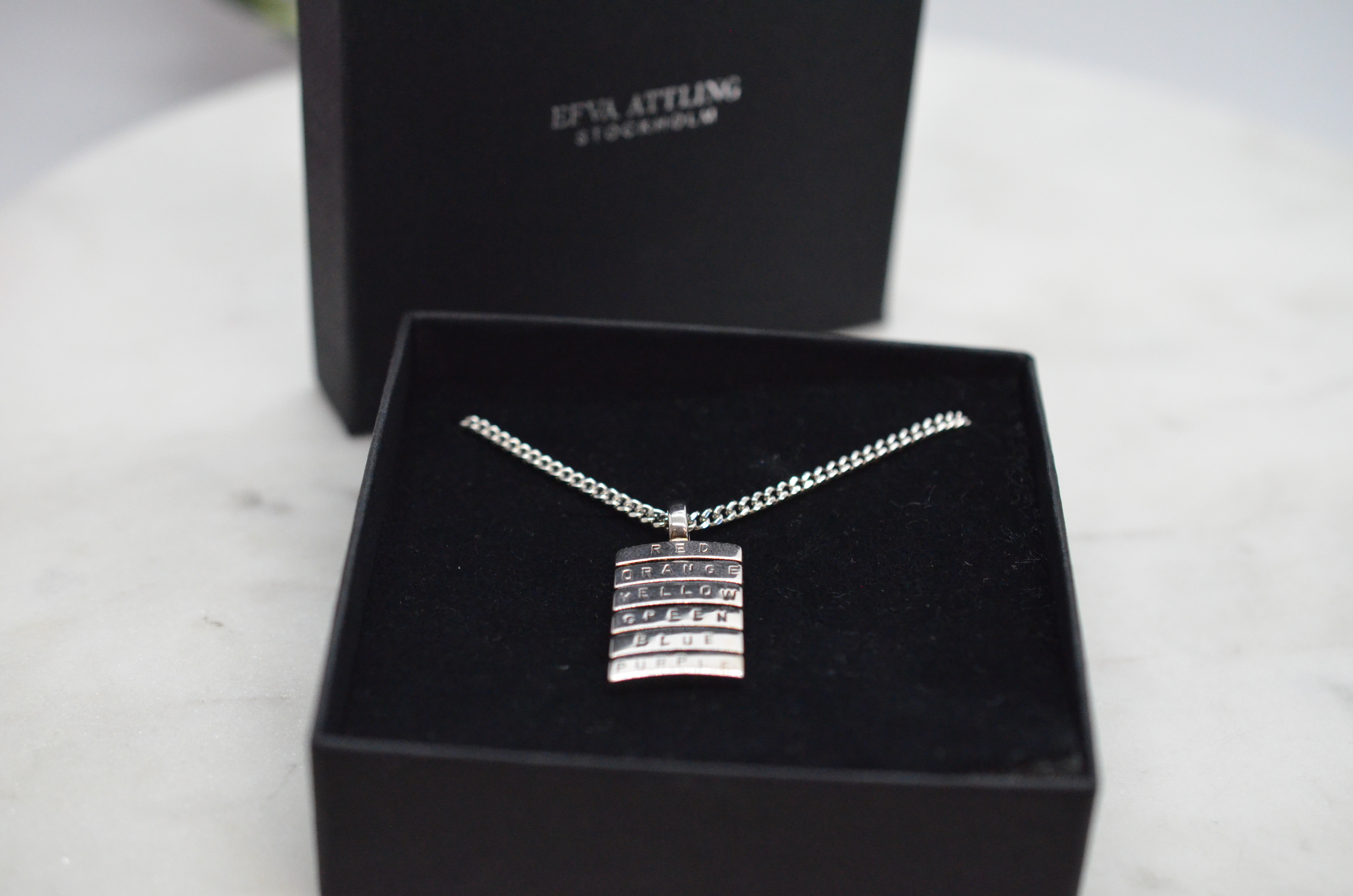 Second Hand Efva Attling silver necklace "RAINBOW"