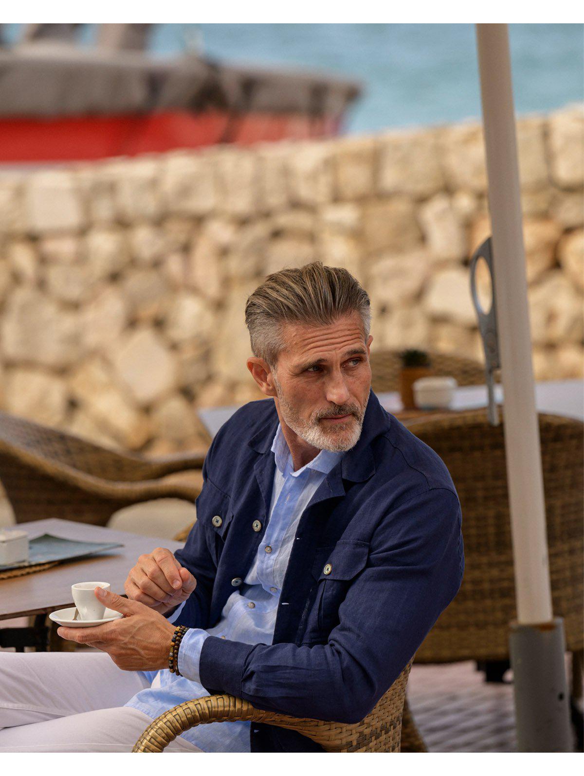 Overshirt  blå  Oscar Of Sweden 
