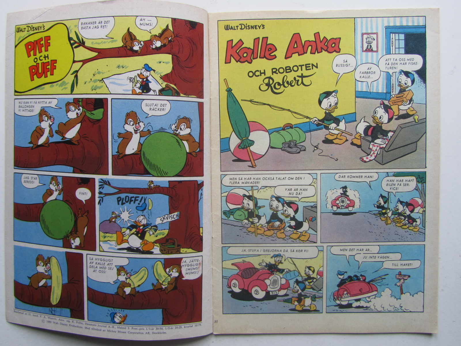 Kalle Anka 1959 30 Vg - 3