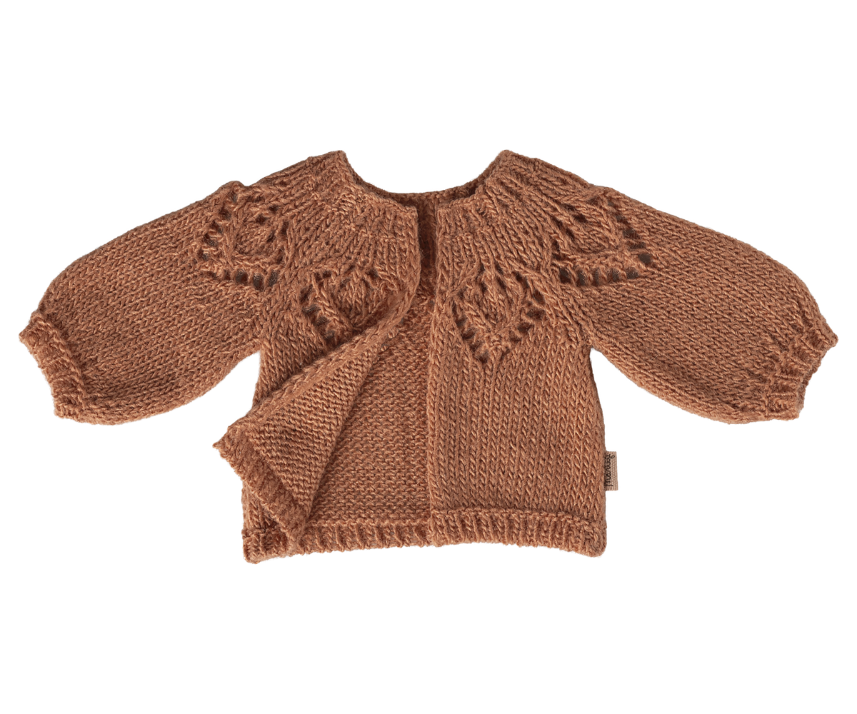 Maileg - KLÄDER  Stickad kofta - Hare/Kanin Size 3