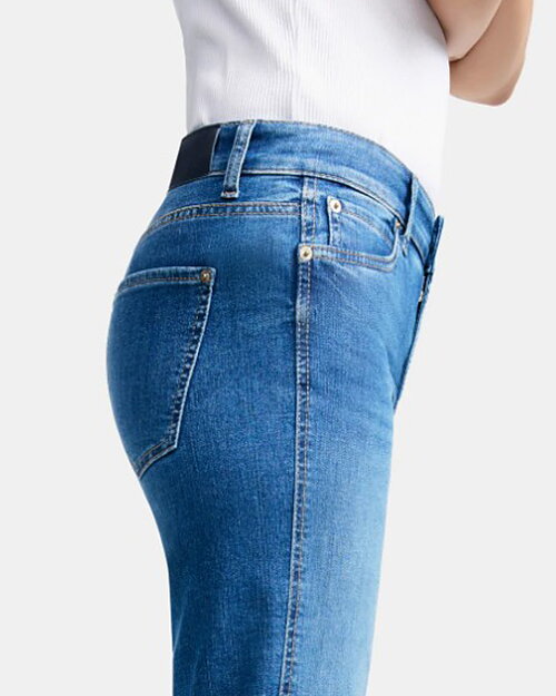 Jeans Francesca bootcut ankel mellanblå denim - 4