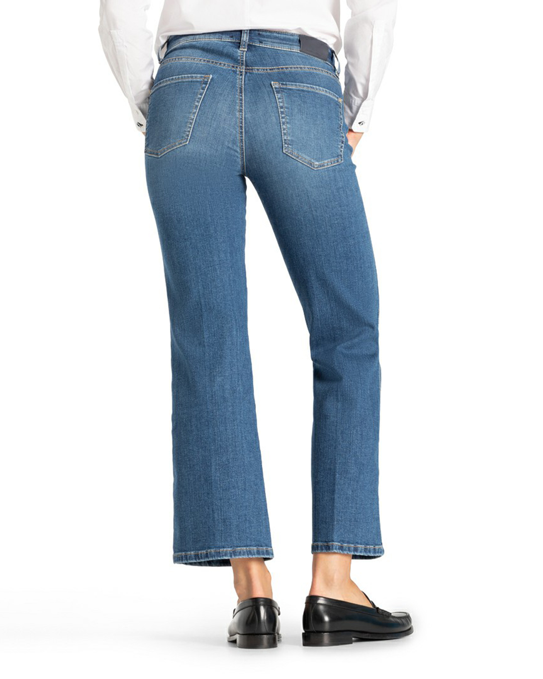 Jeans Francesca bootcut ankel mellanblå denim - 2