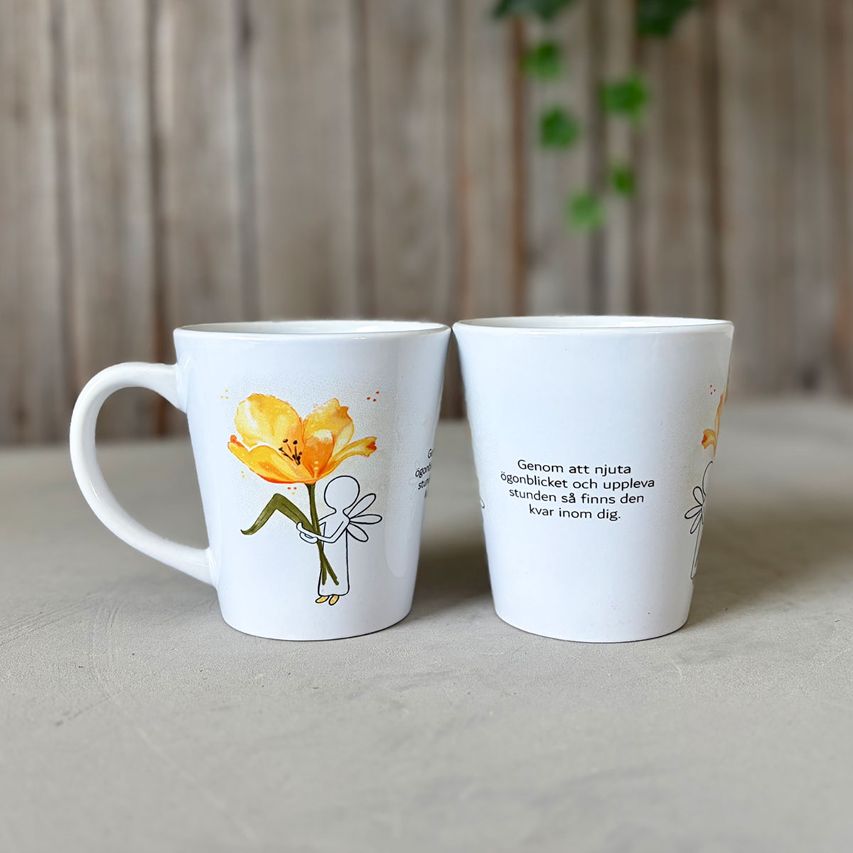 Mugg – Hoppets änglar, blomma - 2