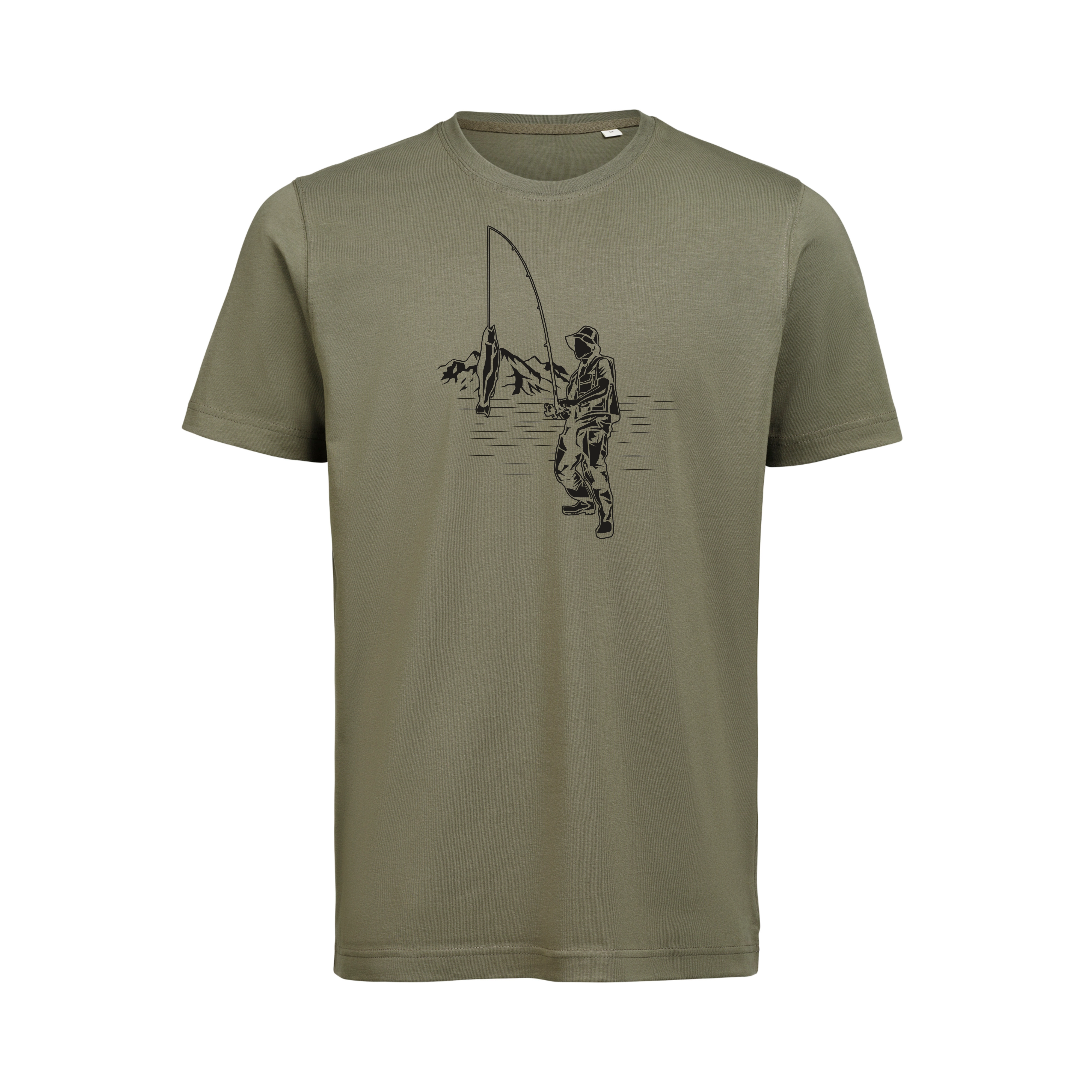 T-shirt Fiske Unisex Grön Thyme