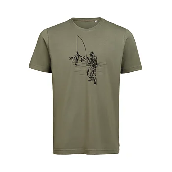 T-shirt Fiske Unisex Grön Thyme