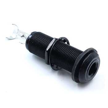 Panel Mount 1/4" TRS Barrel Jack (Black)