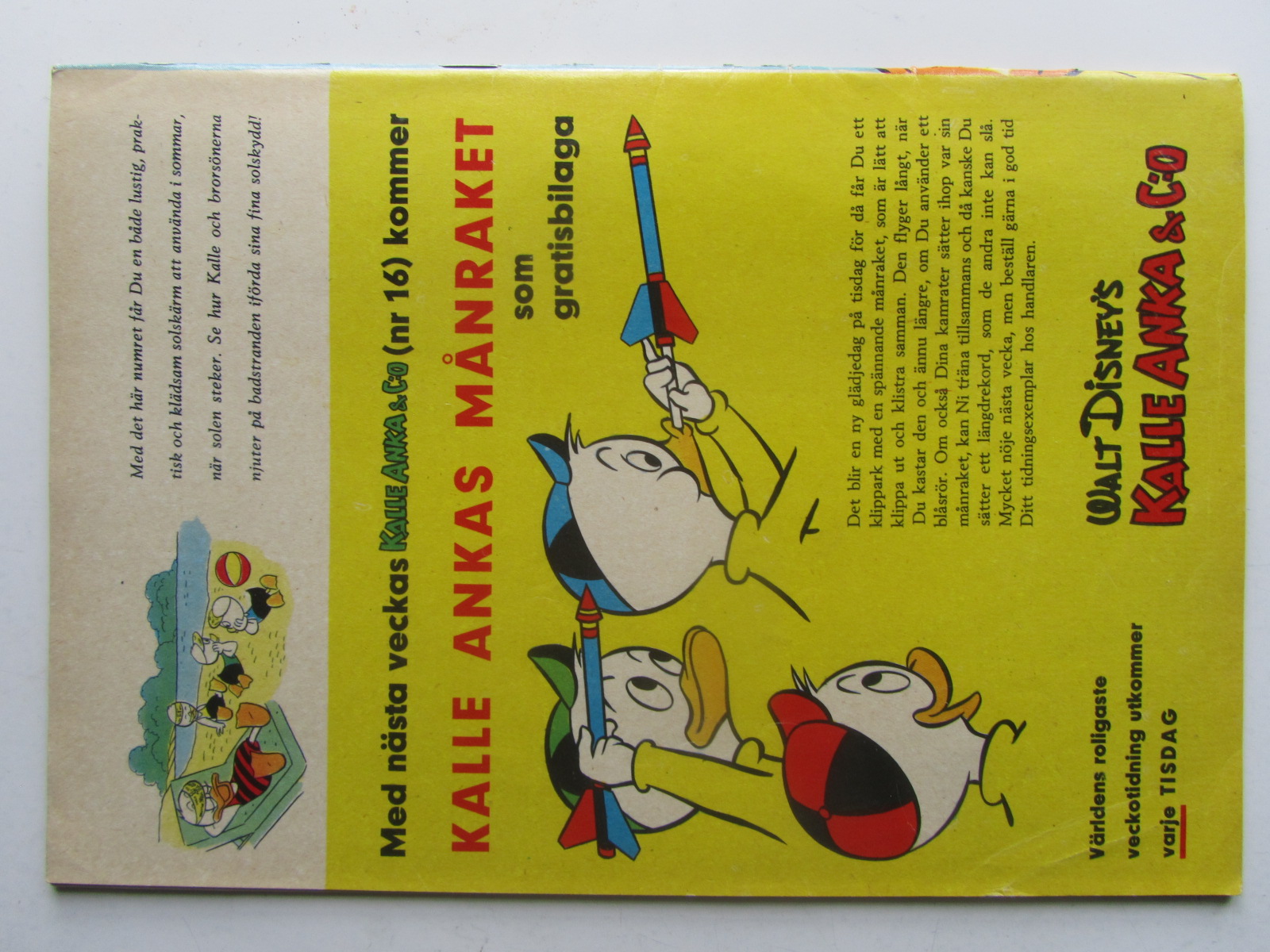 Kalle Anka 1959 15 Vg - 2