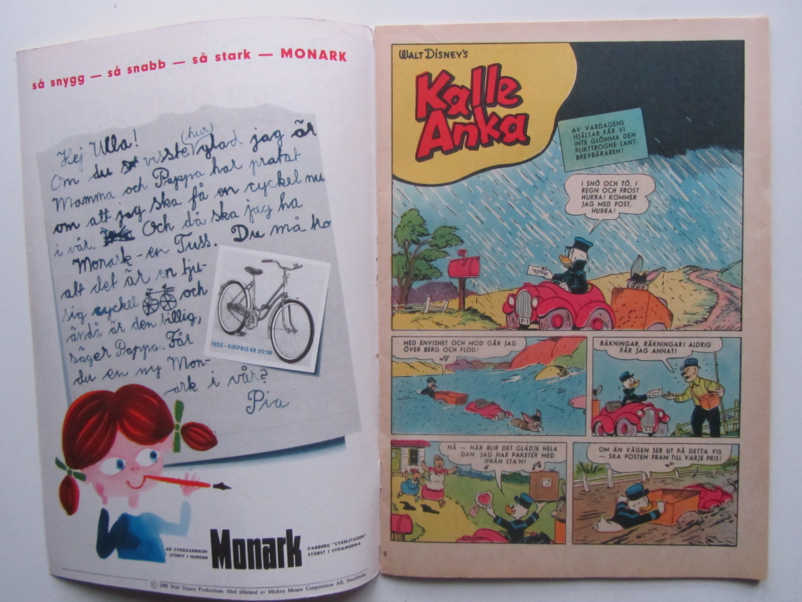 Kalle Anka 1959 08 Vg+ - 3