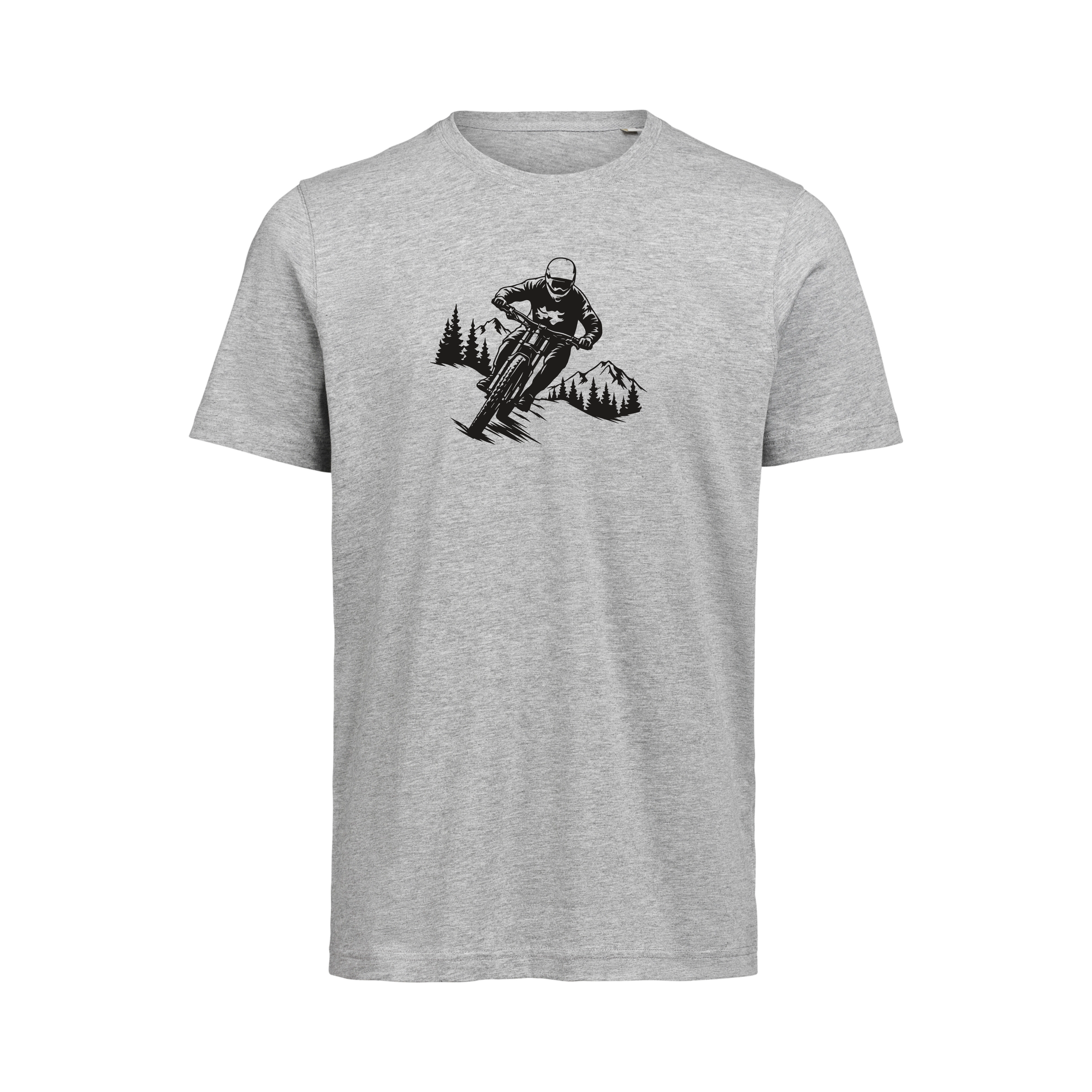 T-shirt MTB Unisex Gråmelerad