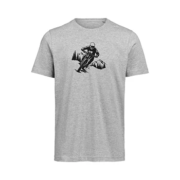 T-shirt MTB Unisex Gråmelerad