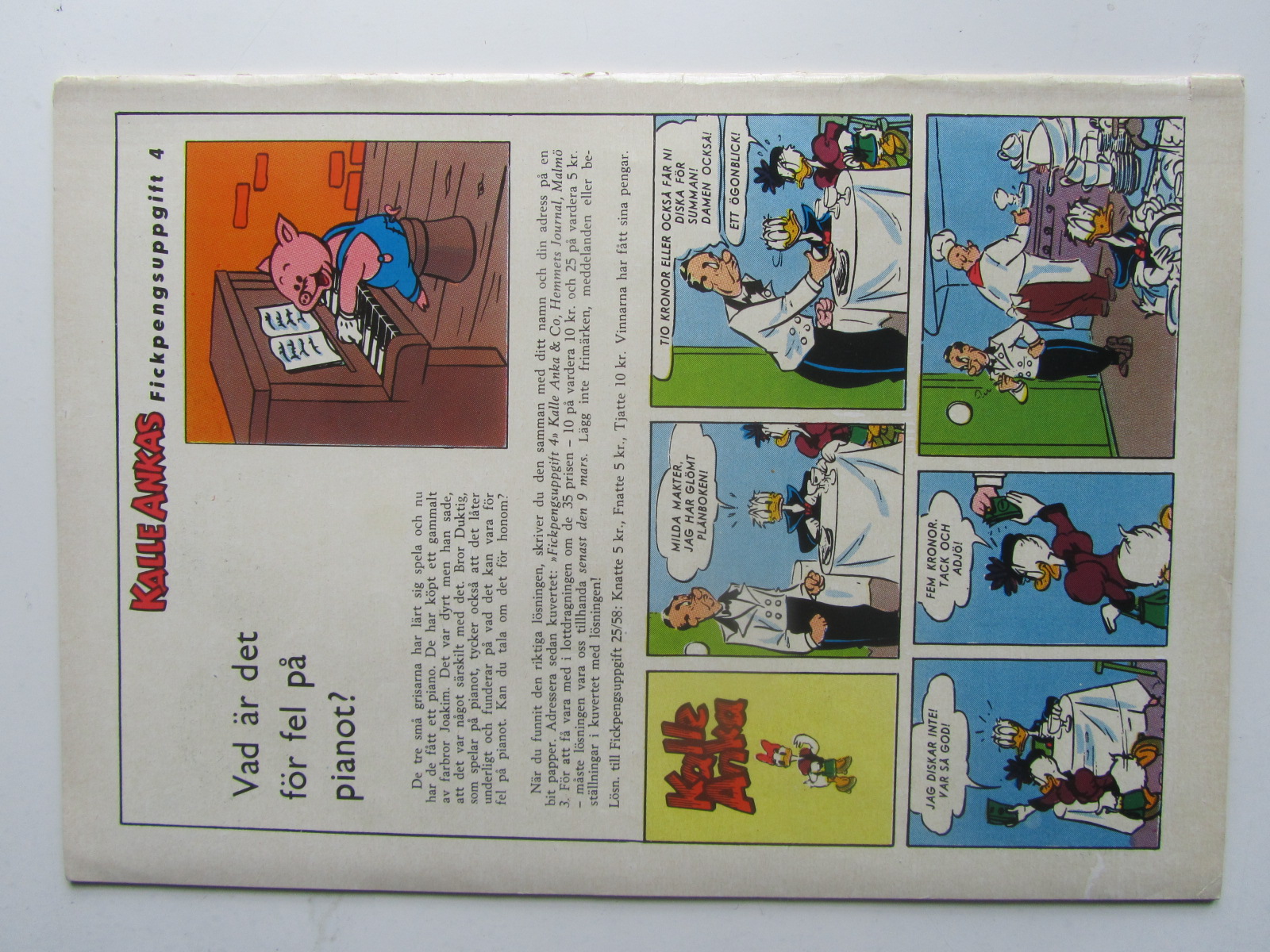 Kalle Anka 1959 04 Vg+ - 2