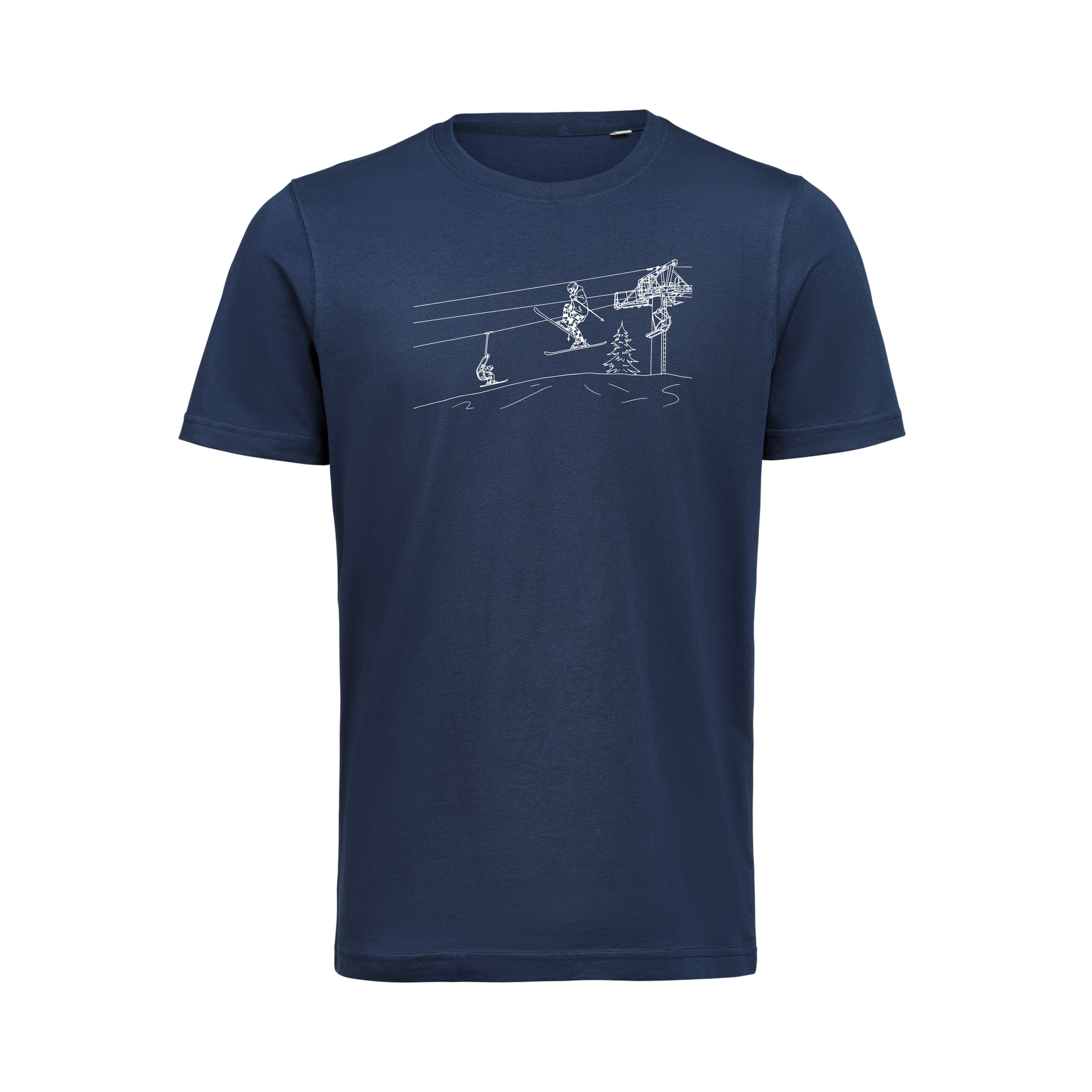 T-shirt Skidåkare Unisex Navy