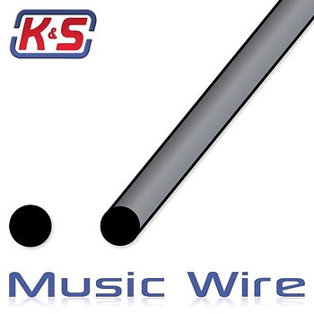 K&S Pianotråd .025tum(0.62x915mm) (5st x 5)