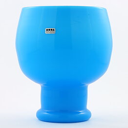 Erik Höglund (1960s) Blue Goblet Vase 17 cm (2)