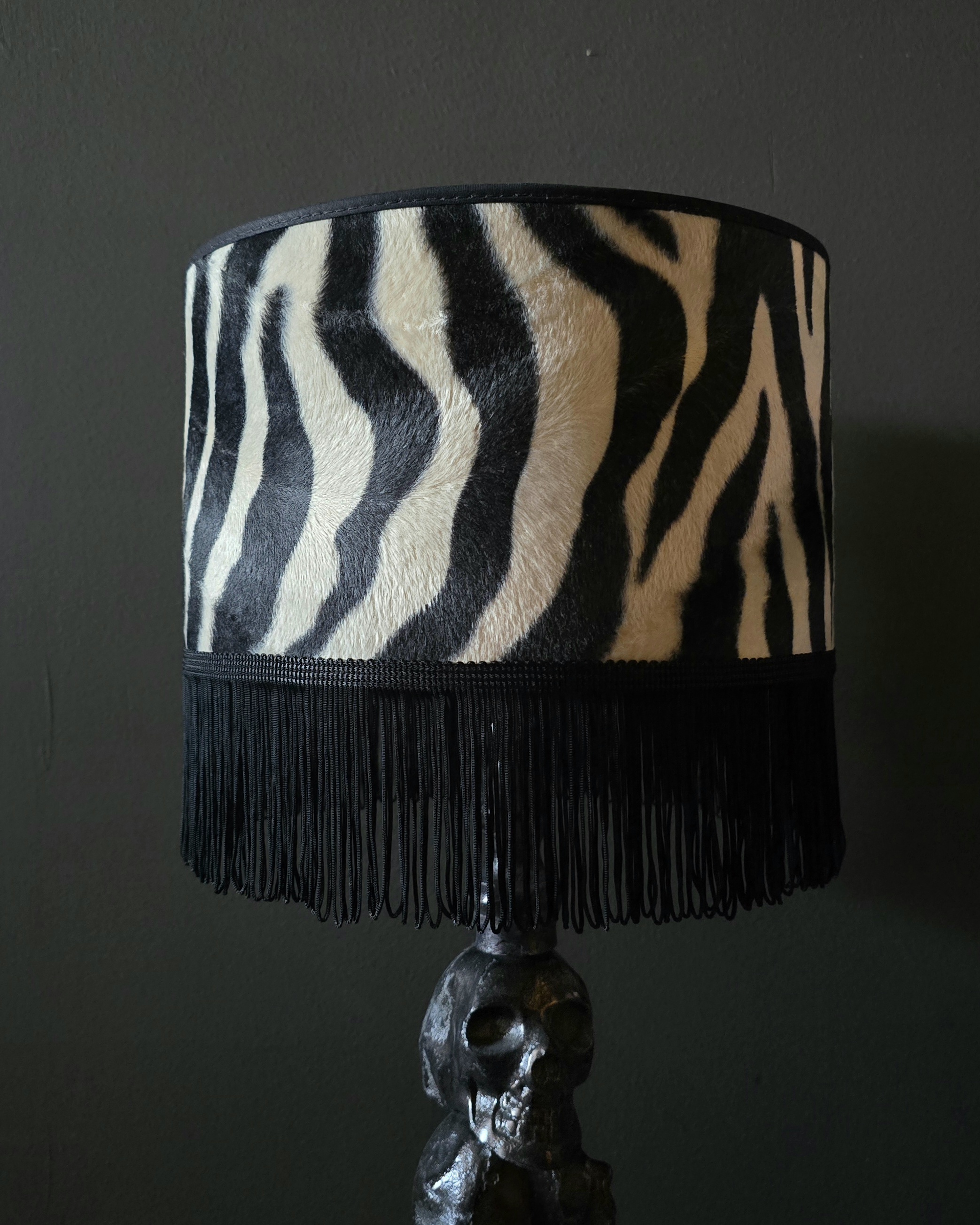 Lampskärm Frans  25 - Zebra/Svart