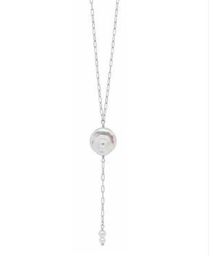 Luna Pearl Drop Halsband