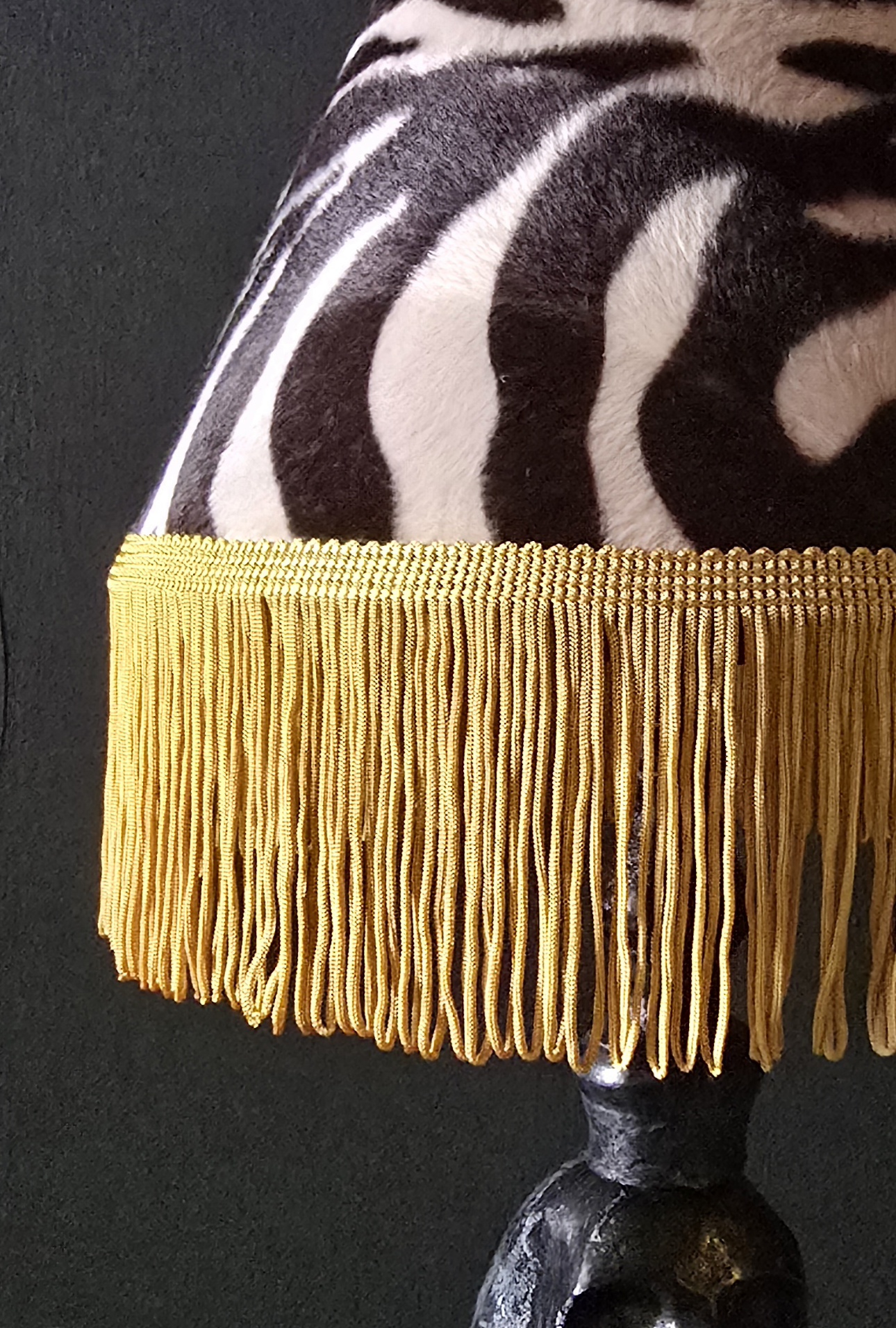 Lampskärm Frans 22 - Classic Zebra Brun/beige - Guldgul Frans - 2