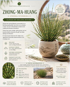 Zhong-Ma-Huang’  Traditionell ökenväxt med lång historia inom asiatisk örtkultur