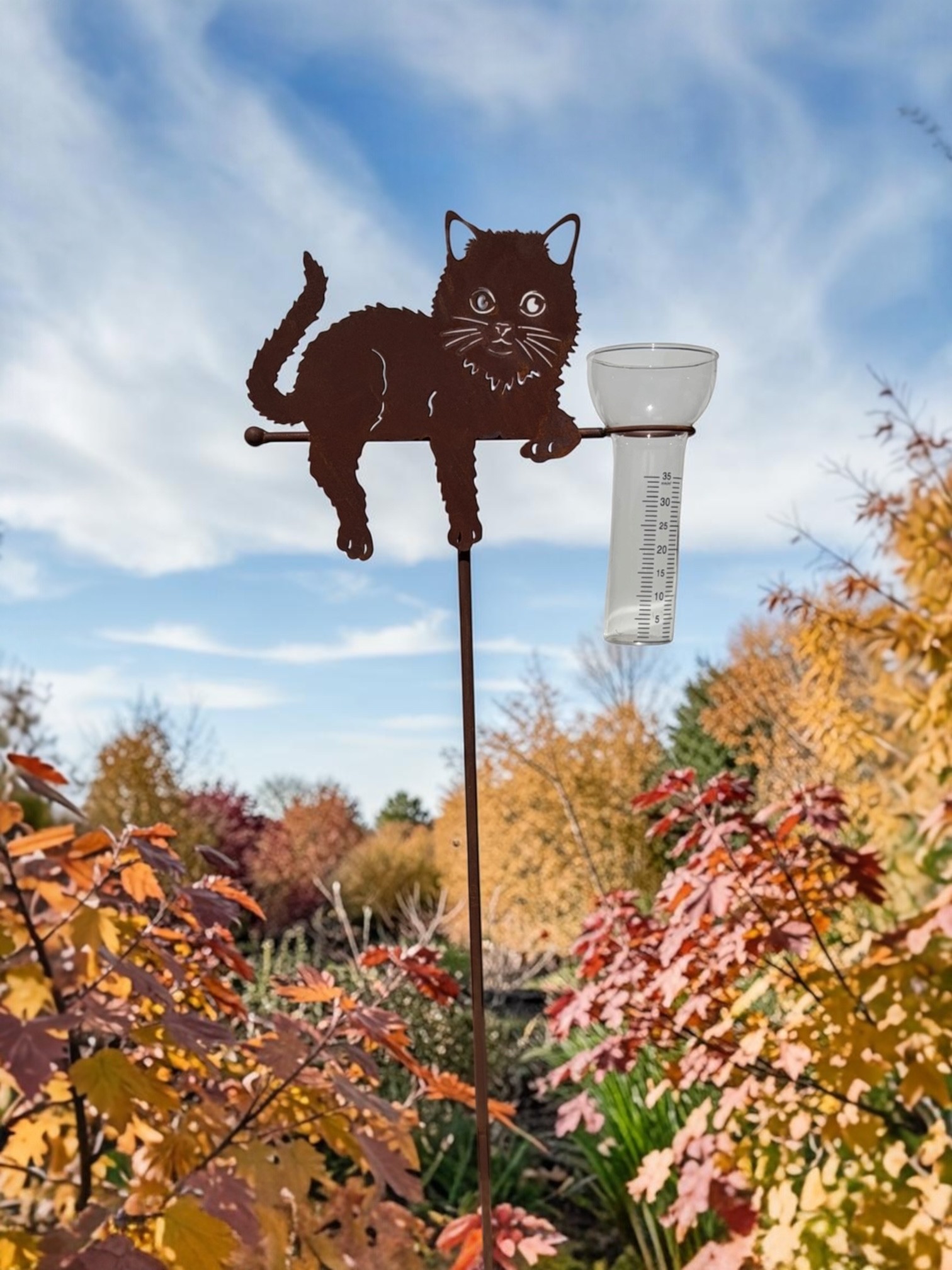 Liggande Katt - Regnmätare