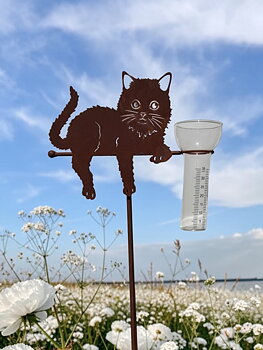 Liggande Katt - Regnmätare