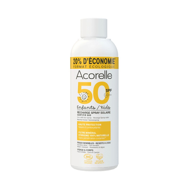 Acorelle ECO-REFILL Kids Sun Spray SPF50 - Uten pumpe 150ml