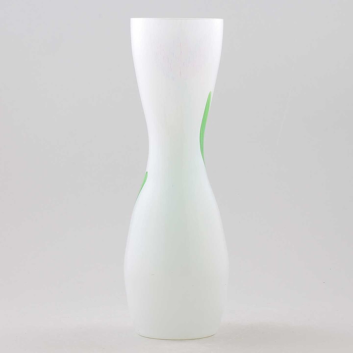Ulrica Hydman–Vallien (Tulipa 1991) White Vase with Red Tulip 26 cm