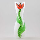 Ulrica Hydman–Vallien (Tulipa 1991) White Vase with Red Tulip 26 cm