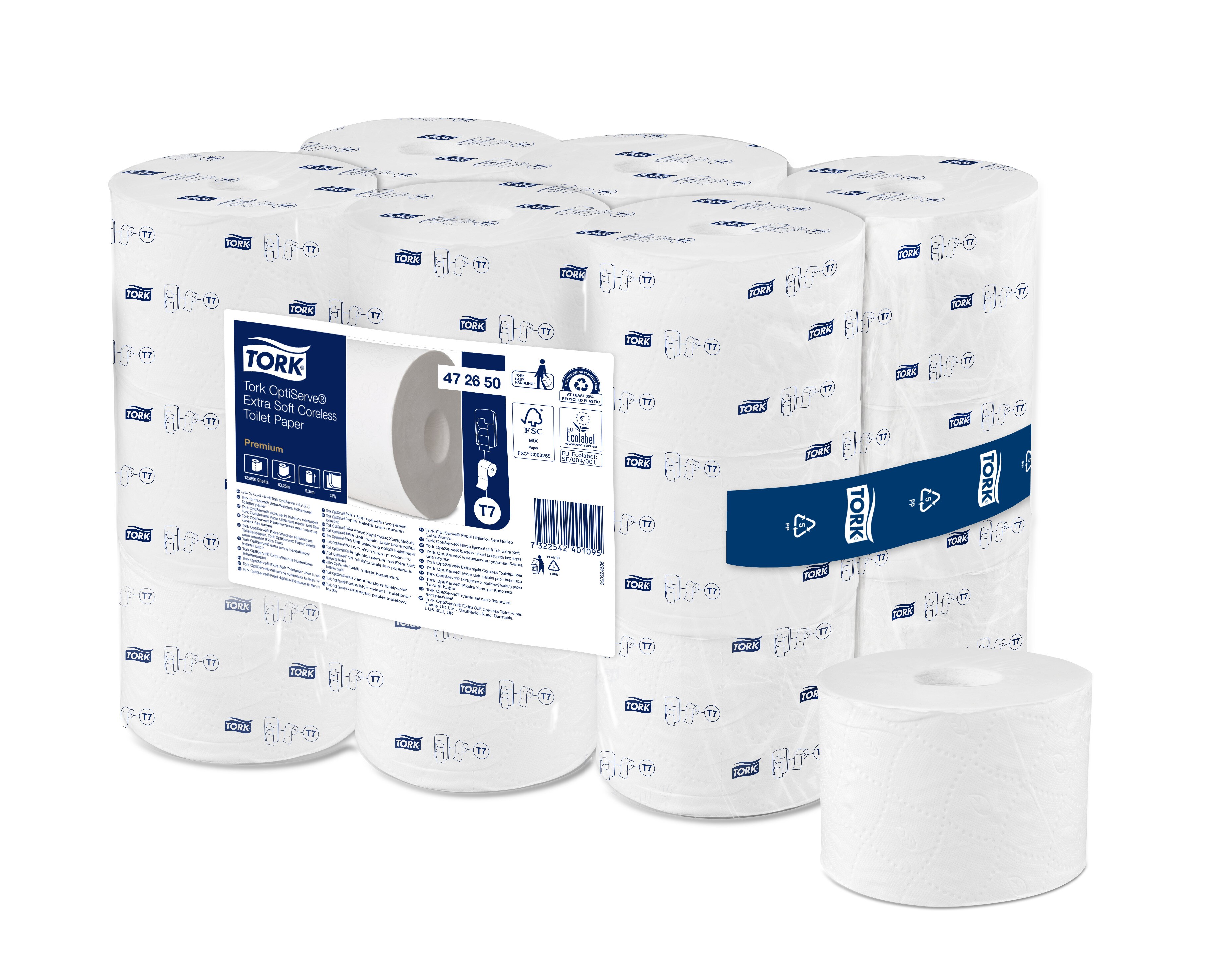 Tork OptiServe® Extra mjukt Coreless Toalettpapper - 3