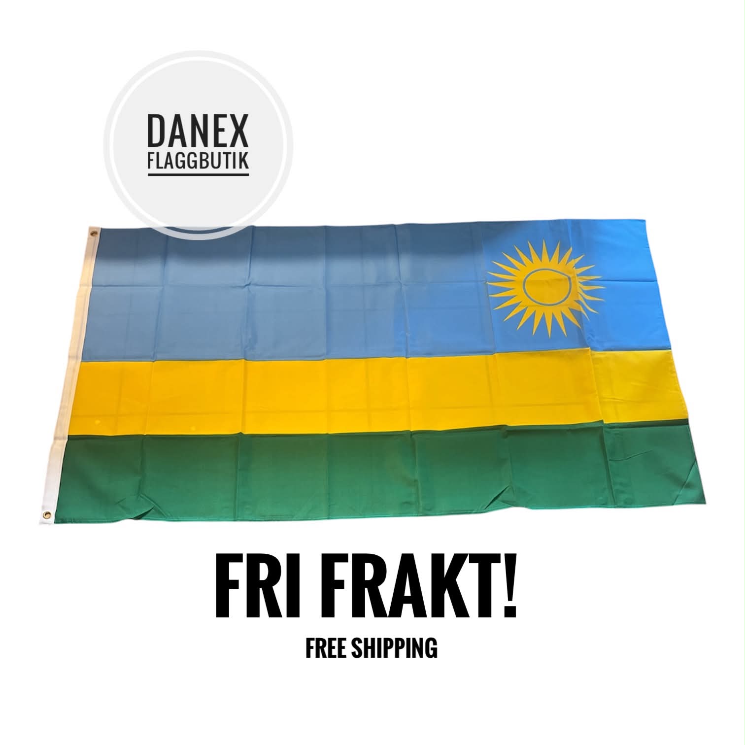 Nationsflagga Rwanda