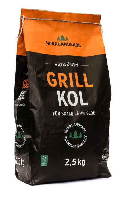 Grillkol Norrlandskol 2,5kg