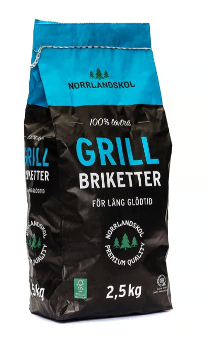 Grillbriketter Norrlandskol 2,5kg