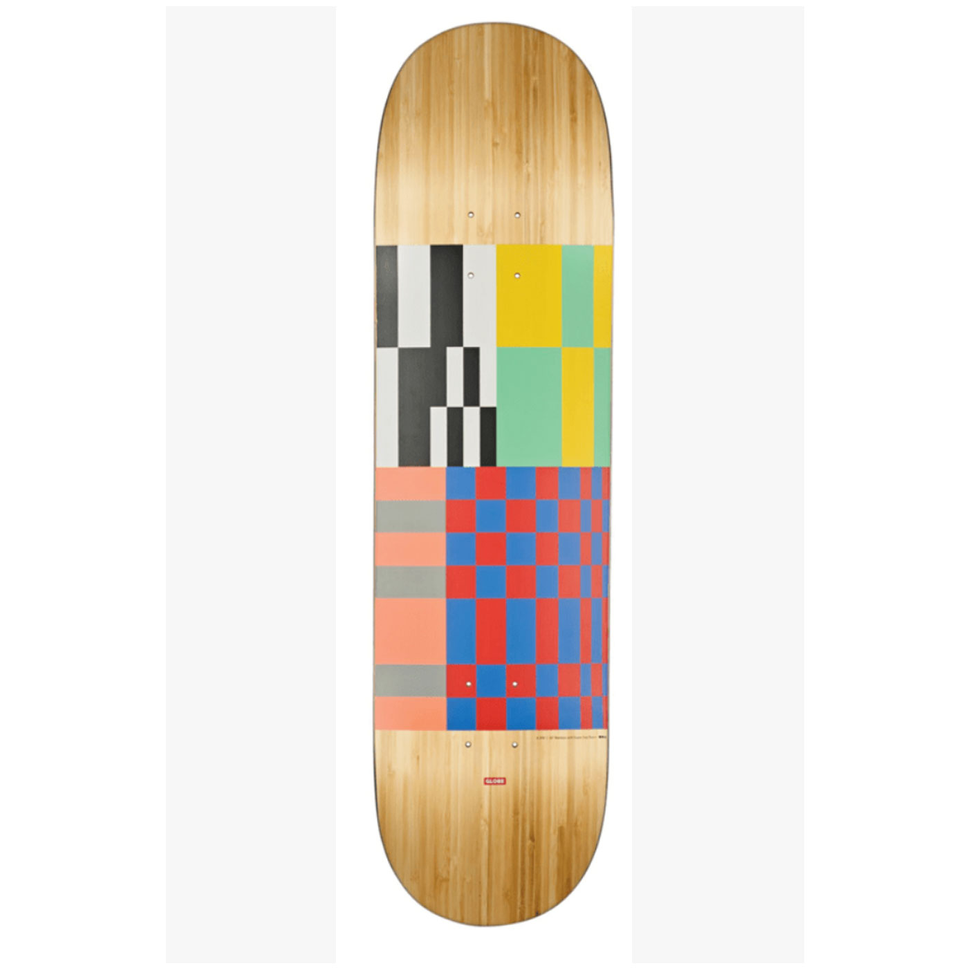 Globe skateboard deck 8.375 Check Bamboo + Super Sap