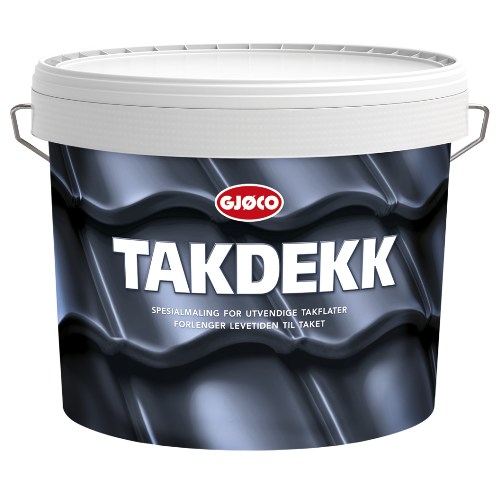 GJØCO TAKDEKK TAKFÄRG SVART 10L FÖR BETONGPANNOR