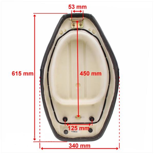 Sadel - Baotian BT50QT-9 Classic/Kymco Filly - 2